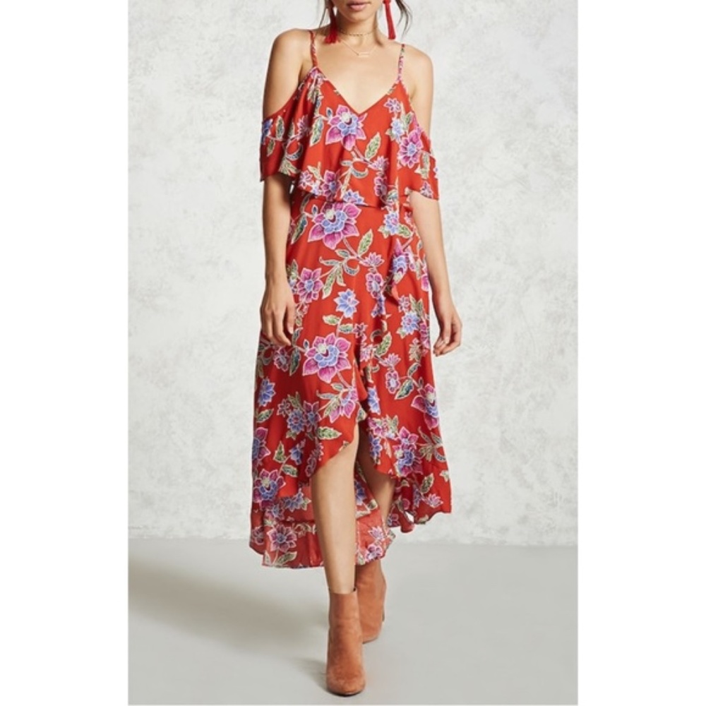 Forever 21 - Red Floral Summer Dress